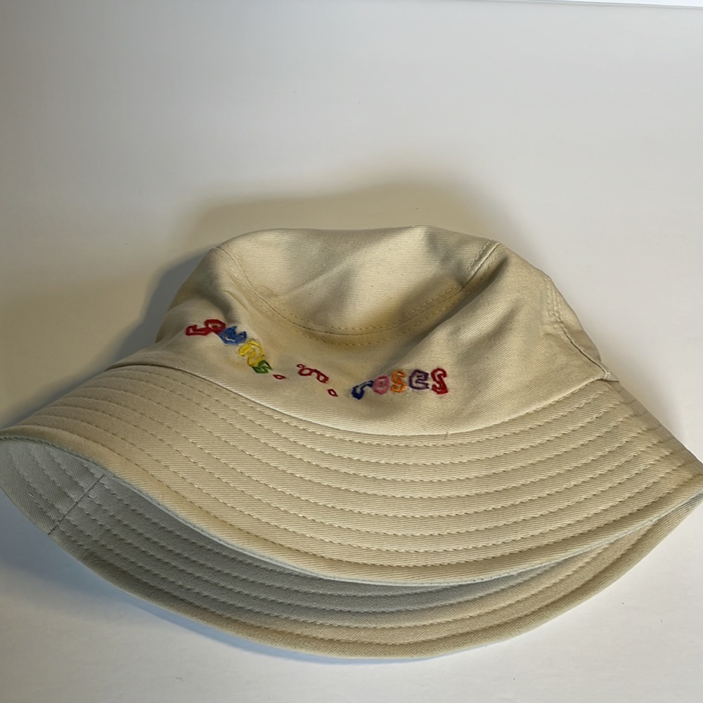 Hand Embroidery Bucket Hat Guns N Roses Festival OOAK Hand Embroidered Boho - Picture 8 of 14